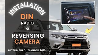 MITSUBISHI OUTLANDER 2016 Gets Double DIN Stereo amp Reversing Camera Installation Upgrade your Car [upl. by Isaiah863]