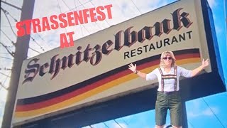 SCHNITZELBANK CELEBRATES STRASSENFEST food vlog german youtube [upl. by Gwenni]