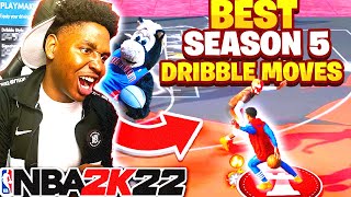 BEST DRIBBLE MOVES IN NBA 2K22 FOR SEASON 5 FASTEST DRIBBLE MOVES AND COMBOS ON NBA 2K22 NEXT GEN [upl. by Anilejna484]