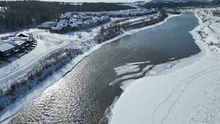 Bow river Winter Flight [upl. by Nivlen601]