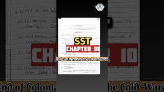 CG Board 🚀Class 10 SST🌸 Chapter 10 The End of Colonialism🪖 and the Cold War🥶 Exercise notes [upl. by Feirahs176]