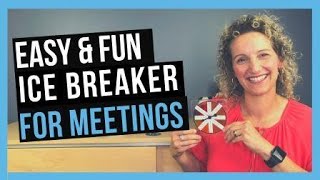 Fun Icebreakers for Meetings TEAM BONDING ACTIVITIES FOR WORK [upl. by Ahsauqal]