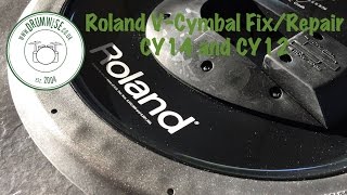 Roland VCymbal CY12CY14 TriggerChoke Problem  How To Fix [upl. by Bella]