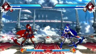 RUBY ROSE GAMEPLAY  BlazBlue Cross Tag Battle Early Build [upl. by Arec808]