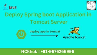 How to deploy Spring Boot Application in External Tomcat Server [upl. by Opaline]