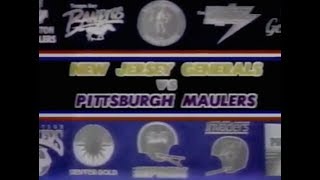 1984 USFL Week 9  Generals vs Maulers [upl. by Onileba]