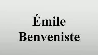 Émile Benveniste [upl. by Kiehl]