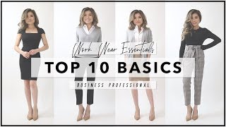 10 WORKWEAR ESSENTIALS Every Woman Needs to Own  How to Start Your First Work Wardrobe  Miss Louie [upl. by Ilagam]