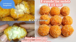 Cara membuat Brulee bombb sederhana dirumah ala Mama gigi  resep ide Jualan Frozen food Bruule bomb [upl. by Greyson]