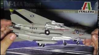 Italeri F14A 172 Quick Review and Build [upl. by Acinnod]