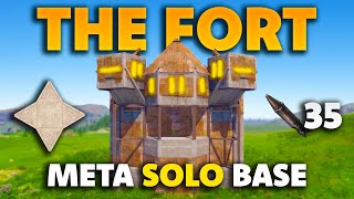 The Fort  The Ultimate Meta Solo Rust Base Design  Insane Shooting Floor amp Bunkers  2024 [upl. by Tima643]