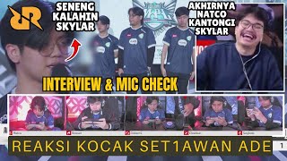 NATCO KANTONGIN RRQ SKYLAR REAKSI MAS ADE INTERVIEW amp MIC CHECK RRQ HOSHI VS EVOS GLORY MPL ID S14 [upl. by Quintie]