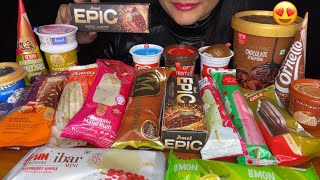 ASMR EATING ICECREAM🥶🍦MAGNUM ALMONDAMUL EPICKWALITY WALLSCHOCO BAR FOOD EATING [upl. by Loise]