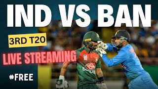 India vs Bangladesh 3rd T20 Live Streaming Touch Cric Time IND vs BAN on Jio Cinema [upl. by Amann]