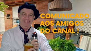 COMUNICADO E PEDIDO AOS AMIGOS DO CANAL ROBERTO SILVA [upl. by Ankeny]