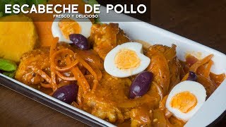 COMO PREPARAR ESCABECHE DE POLLO FÁCIL Y RÁPIDO  COMIDA PERUANA  ACOMERPE [upl. by Hopfinger630]