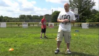 Youth Football 3 Cone Conditioning Drills [upl. by Nnairda]