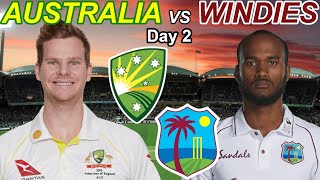 AUSTRALIA vs WEST INDIES Day 2 Live Commentary 1st TEST 2024 [upl. by Arba14]