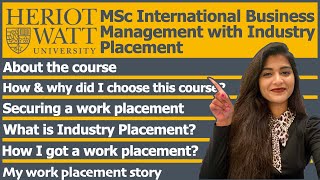 About Msc IBM with work placement  Masters in Heriotwatt university  International student vlog [upl. by Renaxela453]