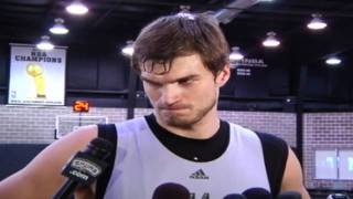 Thiago Splitter San Antonio Spurs  032211  interview [upl. by Noside28]