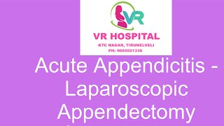 Acute appendicitis  Laparoscopic appendectomy 😇💊👨‍⚕️👩‍⚕️ [upl. by Mariano685]