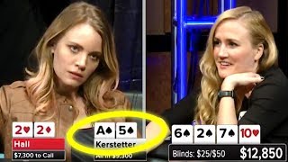 FLUSH vs SET  Its A Trap  S5 E47 Poker Night in America [upl. by Ayanal]