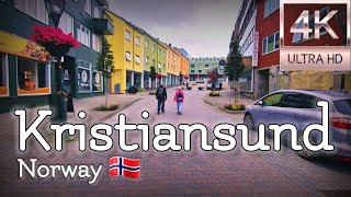 👣Walk with Me in 4K  Kristiansund city center in Norway  Summer 2023👣 [upl. by Brenton]