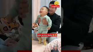 Active baby baby funny cutebaby funnybaby laughingbabymoments loughing babylaughting [upl. by Nahtiek933]