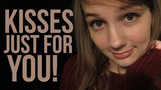 ASMR Kisses Just for You  face touching amp positive affirmations amp omnom [upl. by Netsew]