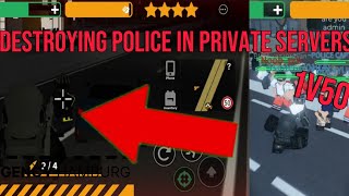 DESTROYING POLICE IN PRIVATE SERVER  Emergency Hamburg [upl. by Yotal]