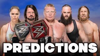 WWE SummerSlam 2018 Predictions [upl. by Nillor]