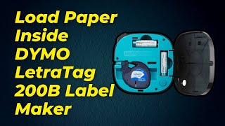 How To Load Paper Inside DYMO LetraTag 200B Label Maker Step By Step [upl. by Housum]