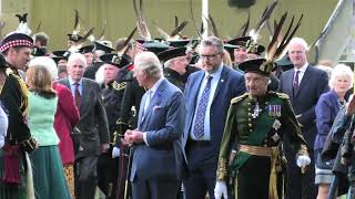 HM King Charles III departs Holyrood Garden Party for chopper [upl. by Dory]