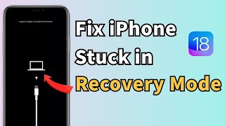 Free Ways To Fix iPhone Stuck in Recovery Mode While Upgrading iOS 18NO DATA LOSS [upl. by Emarie]