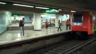 A ride on the Mexico City metro at station Escuadron 201 [upl. by Teddy]