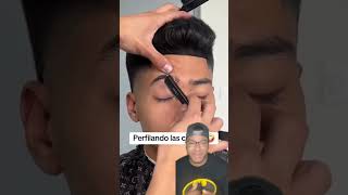 Aprende a perfilar las cejas barberos barberias menshaircut barber cejaspeloapelo barbershop [upl. by Shaughnessy]