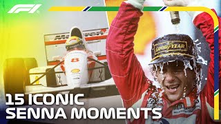 15 Iconic Ayrton Senna Moments [upl. by Iv]