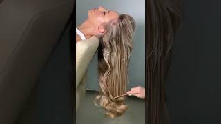 Doubleleafwig ombre highlight color human hair body wave hd lace frontal wig long glueless [upl. by Eillas]