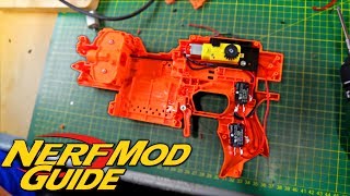 How to Make FULL AUTO STRYFE  NERF XSW Kit Mod Guide [upl. by Anastasius]