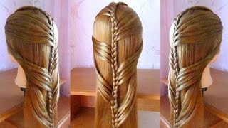 ✨Tuto coiffure facile cheveux longs tresse simple et rapide ✨Coiffure pour fille [upl. by Ivzt644]