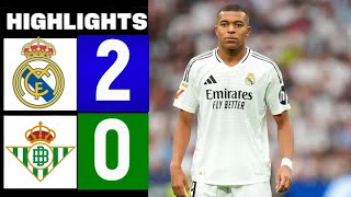 Real Madrid  Real Betis Resumen LaLiga 2425  real madrid vs real betis [upl. by Rosenberger241]