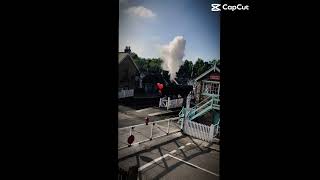 9f at grosmont railway train britishrail steamengine mainlinesteam steamlocomotive steamtrain [upl. by Hooper850]