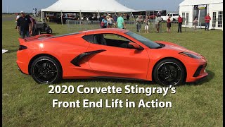 2020 Corvette Stingray Front End Lift System in Action [upl. by Dreyer]