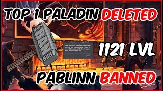 Tibia Top 1 RP  1121 lvl  Deleted  Pablinn Bann [upl. by Eibbil502]