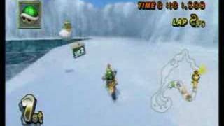 Mario Kart Wii  Bowser Jr Unlocked  Gameplay [upl. by Rma]