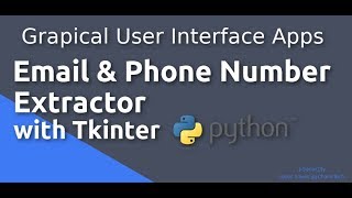 Email Extractor Software With Tkinter and Python 2019 [upl. by Westfall]