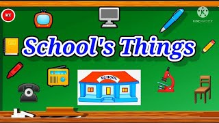 Schools Things Names in EnglishClassroom Objects Schools Things pictures Learn School Things [upl. by Kirad]