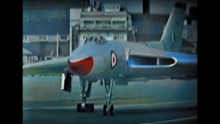 Vulcan display 1956  Roly Falk shows off the B1 at Farnborough [upl. by Kassey]