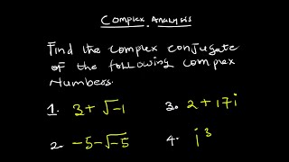 Complex conjugatecomplex analysis5 [upl. by Ynffit]