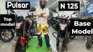 2024 All New Pulsar N125 Difference between TOP MODEL VS BASE MODEL  With All New Features [upl. by Lav]